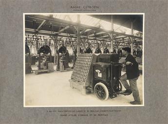 (INDUSTRY) World War I-era album entitled Usine André Citroen de Mars a Octobre 1915